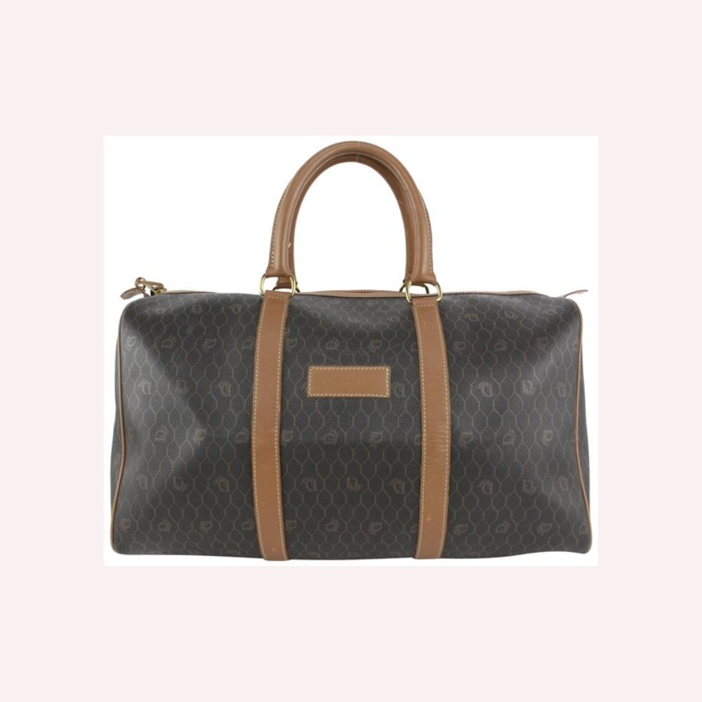 Dior Black Monogram Trotter Boston Duffle Bag 112d22